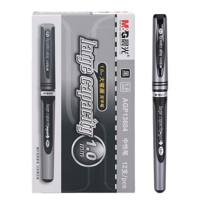 晨光 M&G AGP13604 拔蓋中性筆 黑色 1.0mm 計價單位:盒